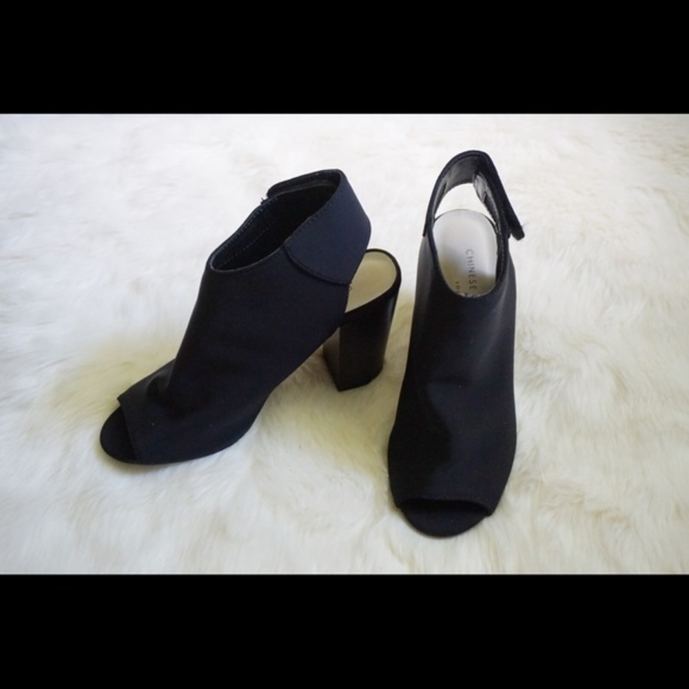 Chinese Laundry open toe black Shoes - Picture 4 of 8
